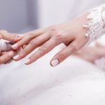 nail polish bride’s hand
